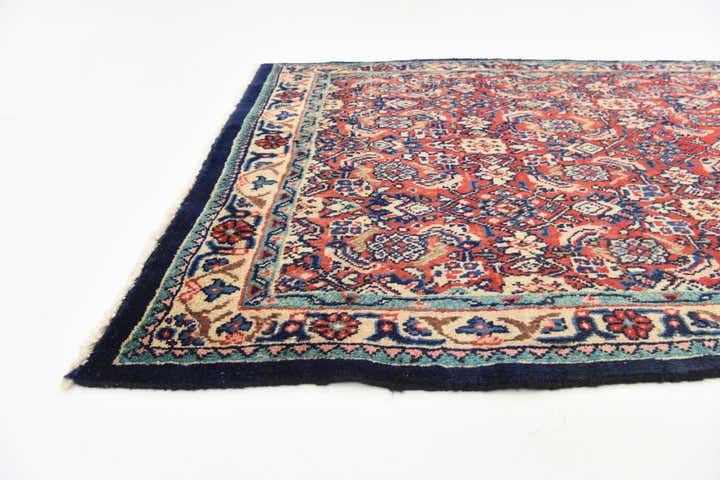 3' 8 x 10' 6 Hand Knotted Farahan Persian Wool Runner Rug