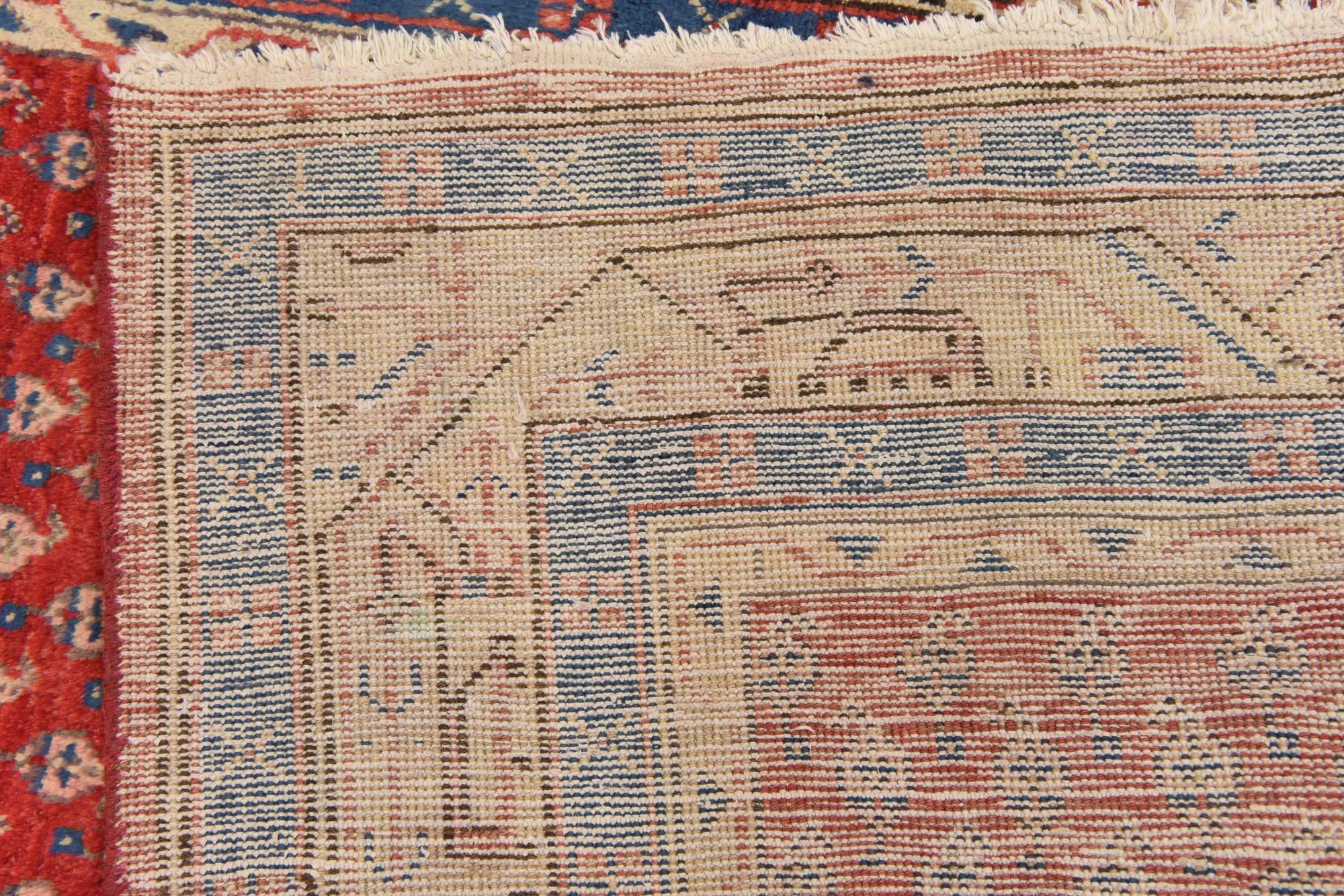 3' 7 x 10' 3 Hand Knotted Farahan Persian Wool Runner Rug