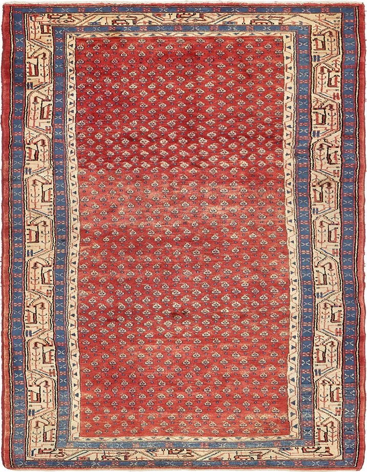 Detail image of 3' 7 x 10' 3 Hand Knotted Farahan Persian Wool Runner Rug