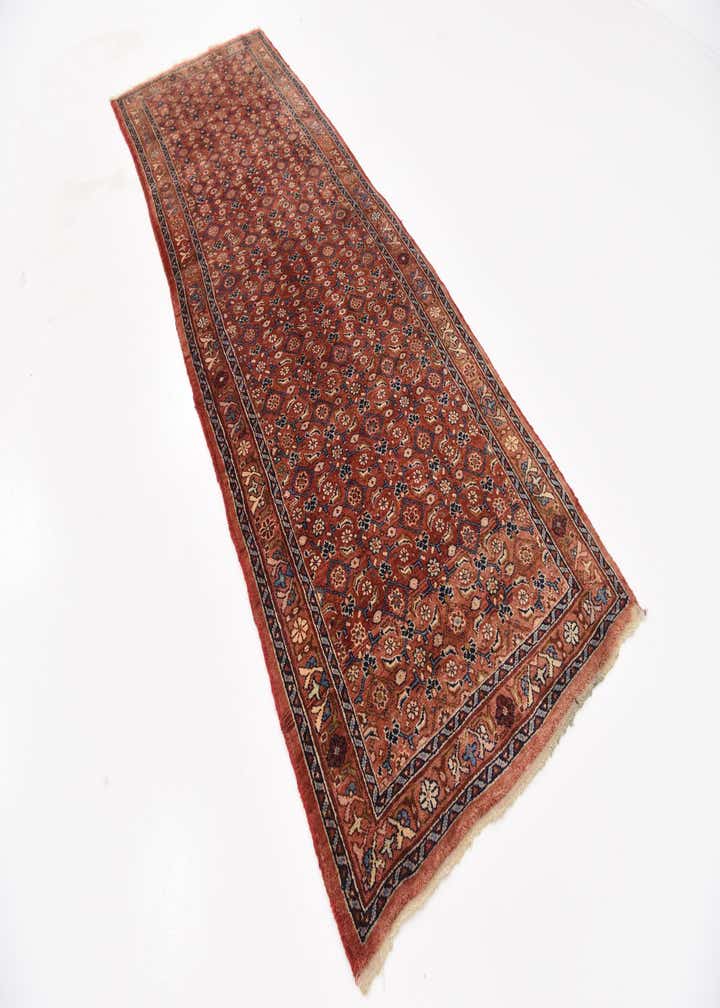 3' 8 x 10' 6 Hand Knotted Farahan Persian Wool Runner Rug