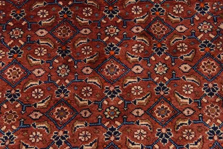 Detail image of 3' 8 x 10' 6 Hand Knotted Farahan Persian Wool Runner Rug