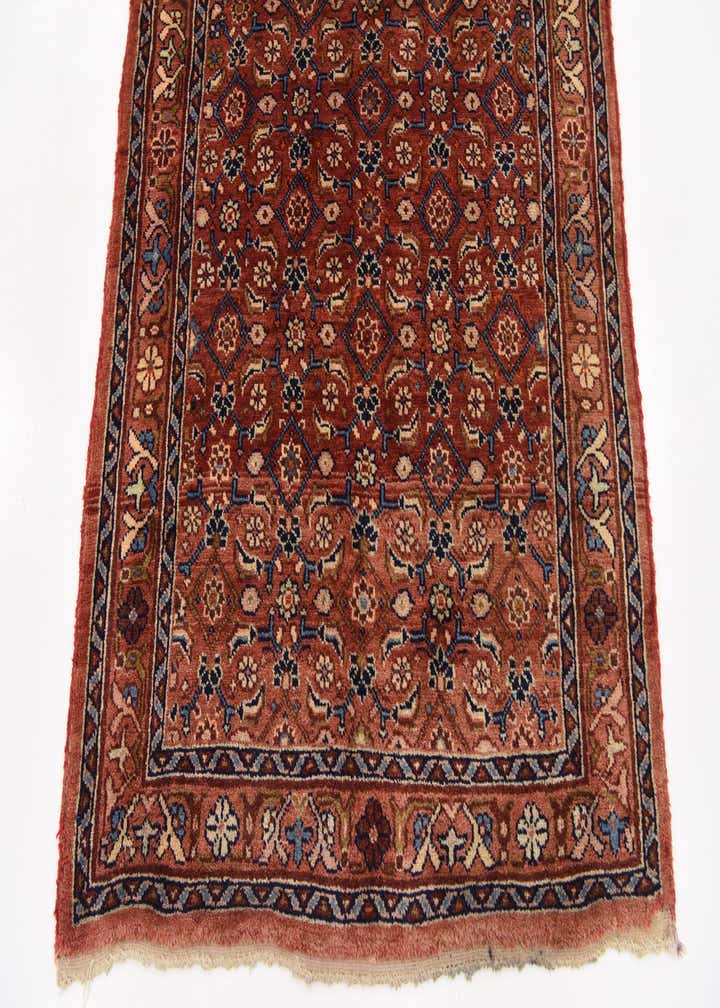 3' 8 x 10' 6 Hand Knotted Farahan Persian Wool Runner Rug