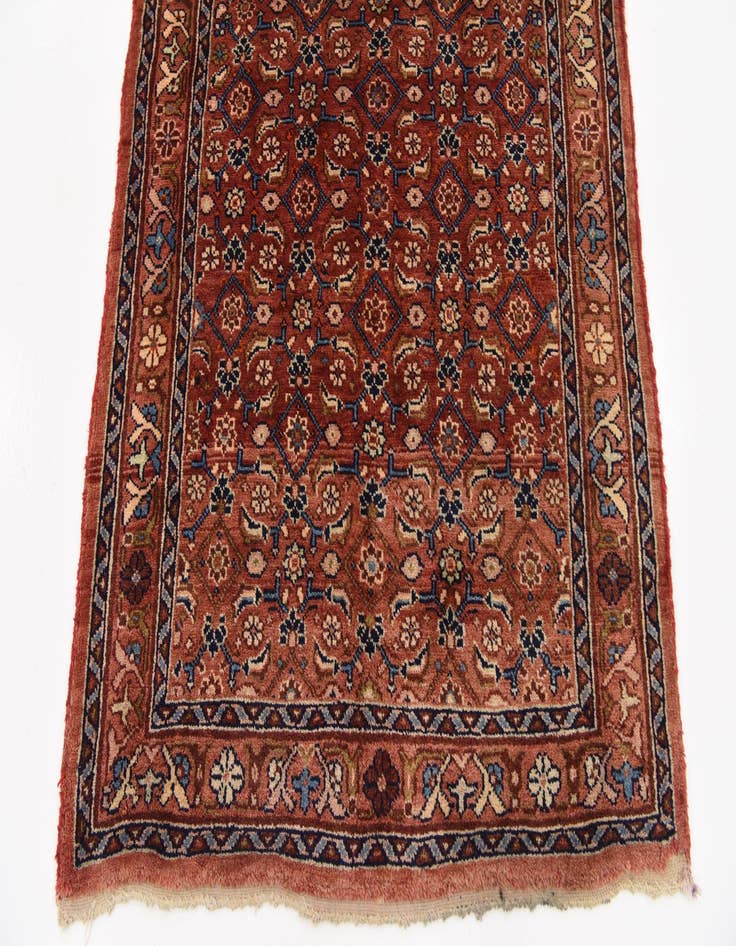 Detail image of 3' 8 x 10' 6 Hand Knotted Farahan Persian Wool Runner Rug