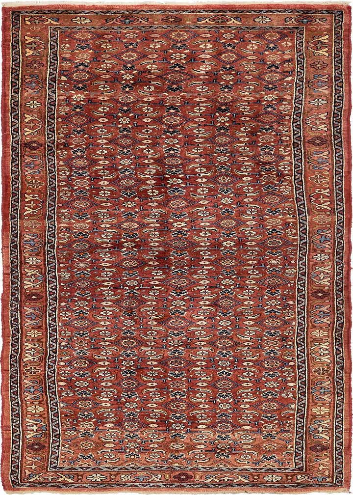 3' 8 x 10' 6 Hand Knotted Farahan Persian Wool Runner Rug