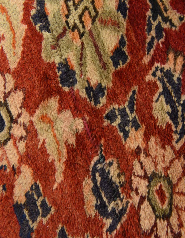 Detail image of 3' 7 x 9' 6 Hand Knotted Farahan Persian Wool Runner Rug