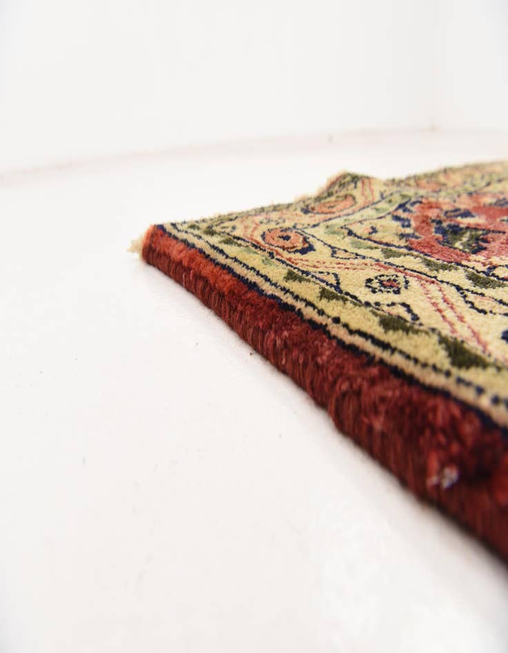 Detail image of 3' 7 x 9' 6 Hand Knotted Farahan Persian Wool Runner Rug