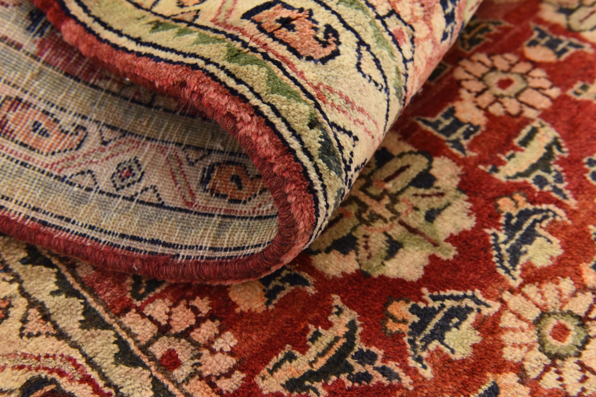 3' 7 x 9' 6 Hand Knotted Farahan Persian Wool Runner Rug