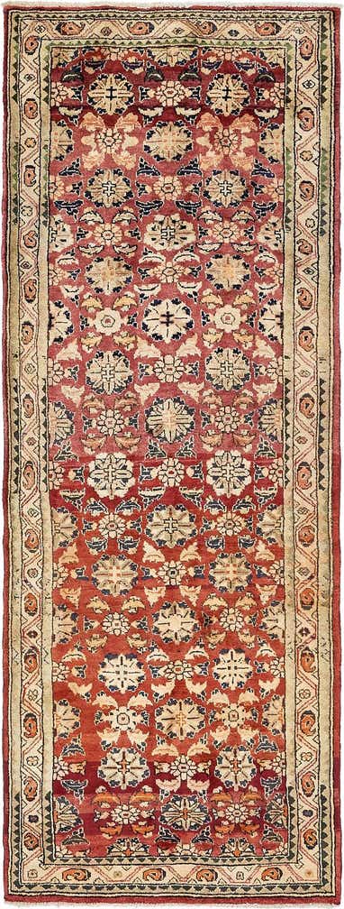 3' 7 x 9' 6 Hand Knotted Farahan Persian Wool Runner Rug