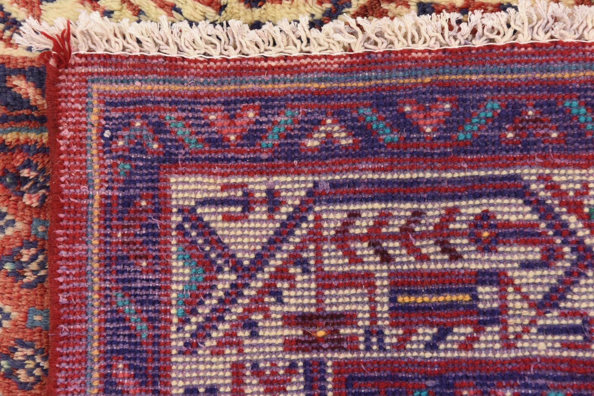 3' 5 x 10' 5 Hand Knotted Farahan Persian Wool Runner Rug