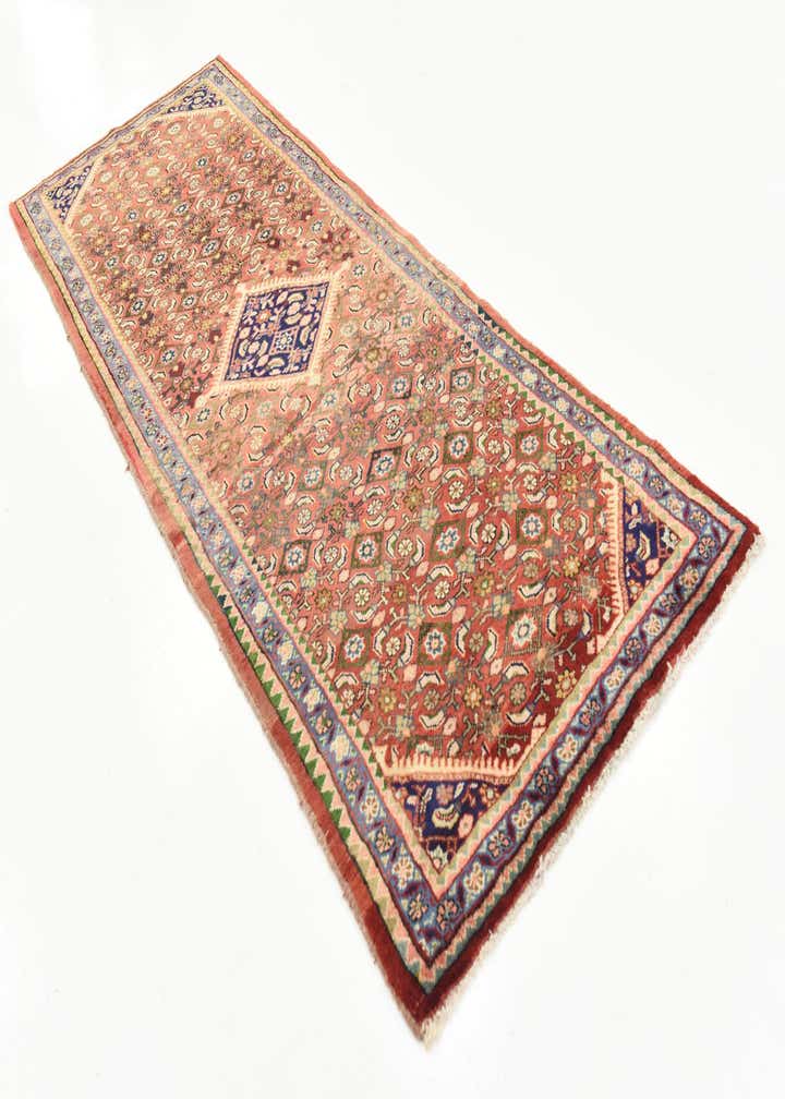 3' 7 x 9' 11 Hand Knotted Farahan Persian Wool Runner Rug