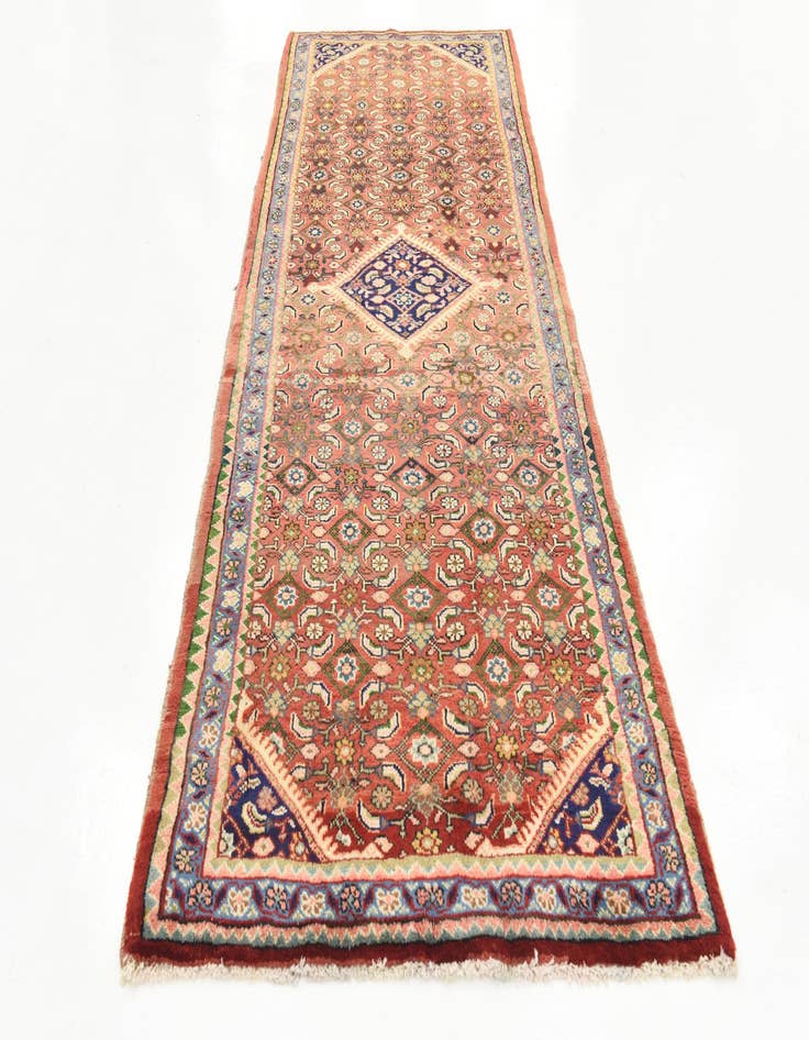 Detail image of 3' 7 x 9' 11 Hand Knotted Farahan Persian Wool Runner Rug