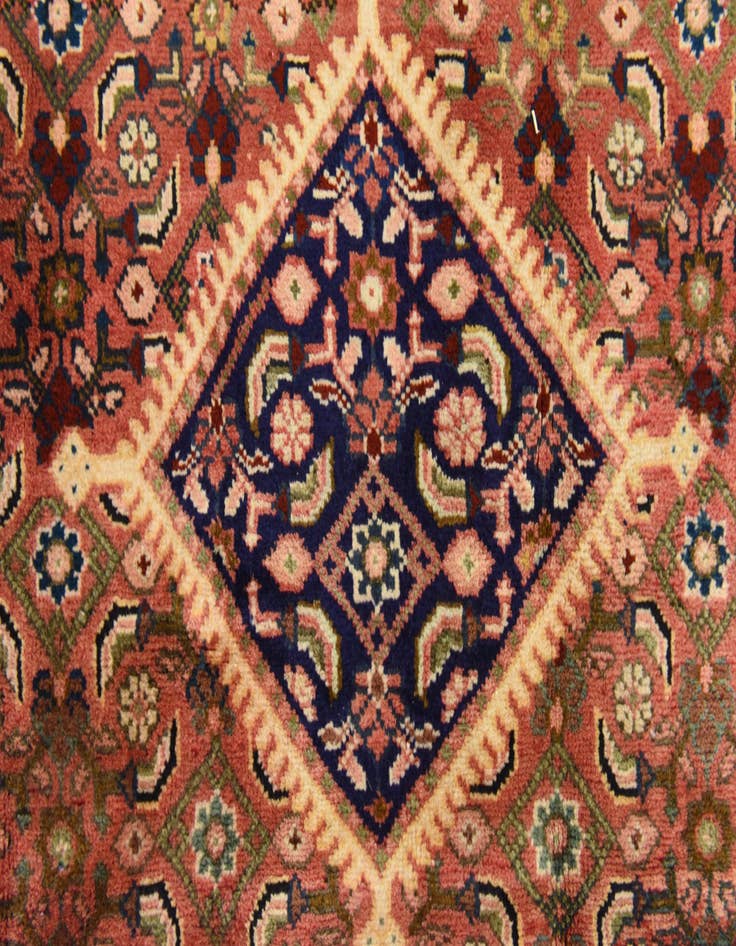 Detail image of 3' 7 x 9' 11 Hand Knotted Farahan Persian Wool Runner Rug