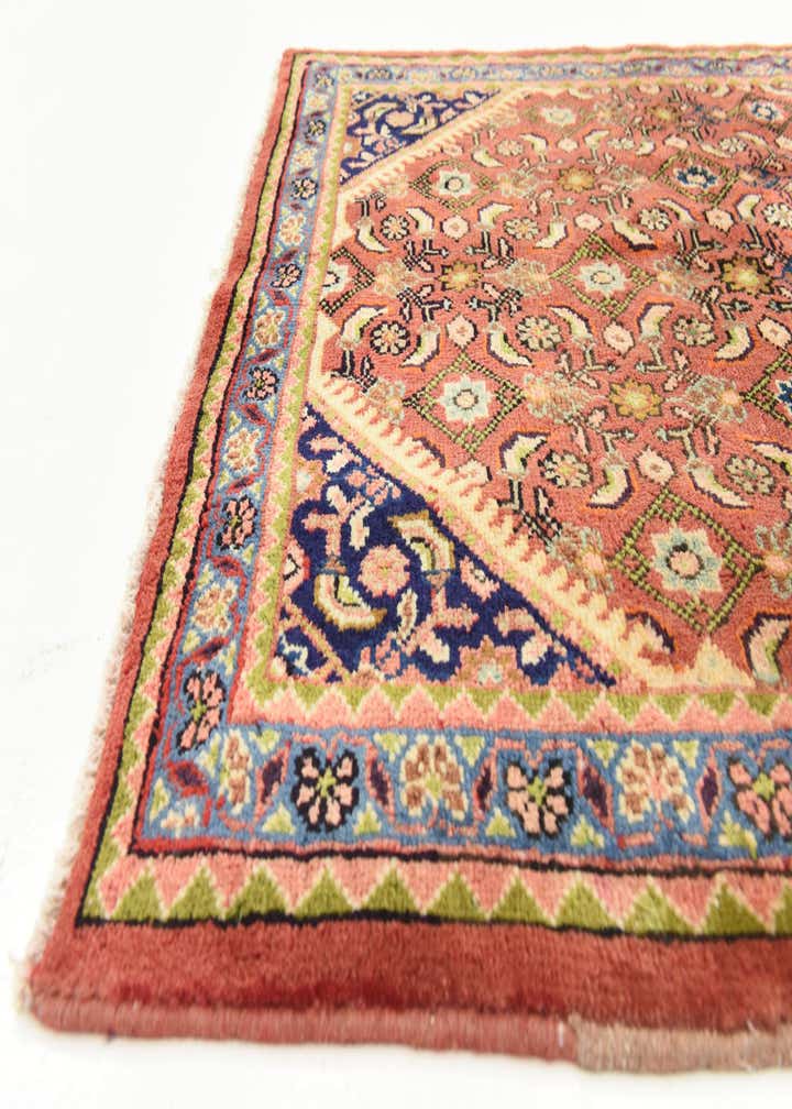 3' 7 x 9' 11 Hand Knotted Farahan Persian Wool Runner Rug
