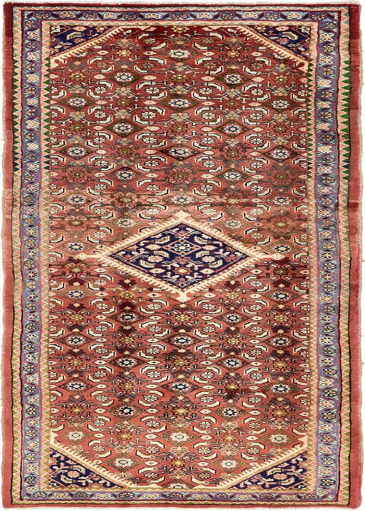 3' 7 x 9' 11 Hand Knotted Farahan Persian Wool Runner Rug