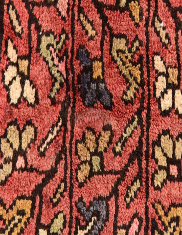 Detail image of 3' 8 x 10' 3  Hand Knotted Farahan Persian Wool Runner Rug