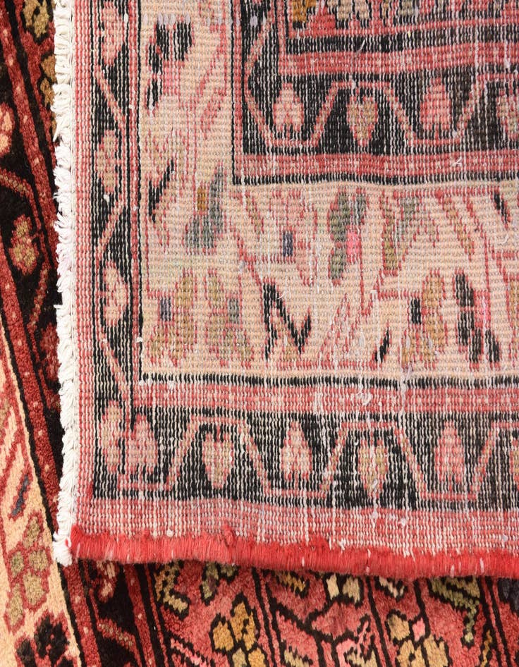 Detail image of 3' 8 x 10' 3  Hand Knotted Farahan Persian Wool Runner Rug