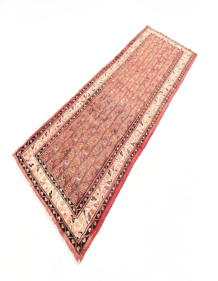 Detail image of 3' 8 x 10' 3 Hand Knotted Farahan Persian Wool Runner Rug