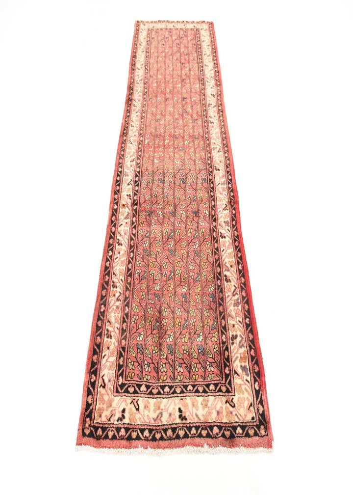 3' 8 x 10' 3 Hand Knotted Farahan Persian Wool Runner Rug