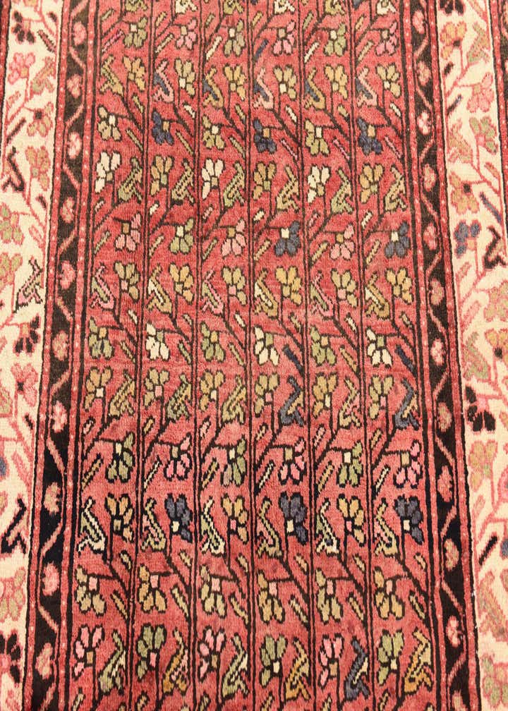 3' 8 x 10' 3 Hand Knotted Farahan Persian Wool Runner Rug