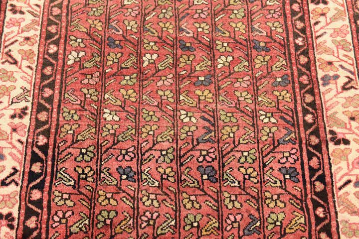 3' 8 x 10' 3 Hand Knotted Farahan Persian Wool Runner Rug