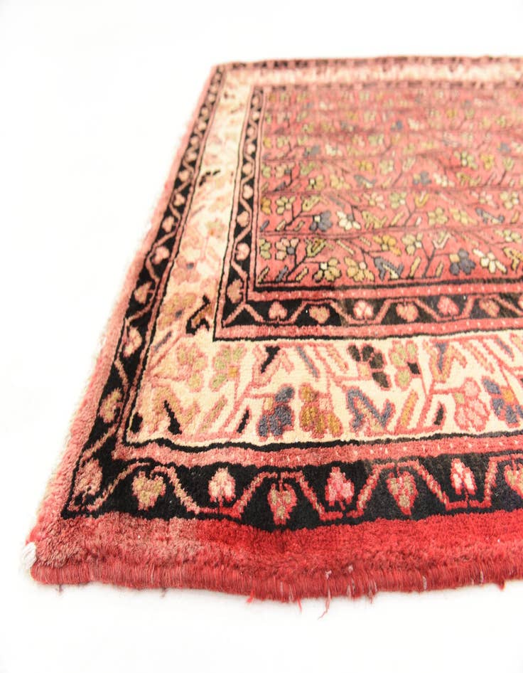 Detail image of 3' 8 x 10' 3  Hand Knotted Farahan Persian Wool Runner Rug