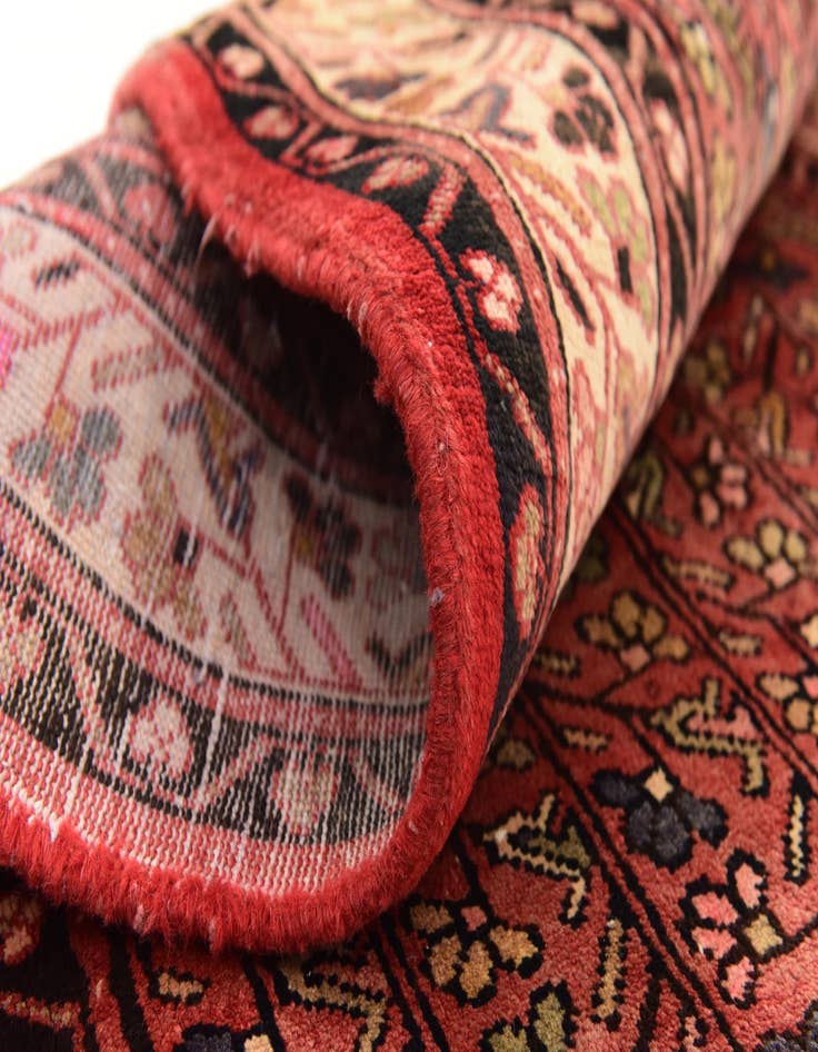 Detail image of 3' 8 x 10' 3  Hand Knotted Farahan Persian Wool Runner Rug