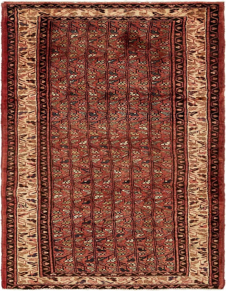 Detail image of 3' 8 x 10' 3 Hand Knotted Farahan Persian Wool Runner Rug