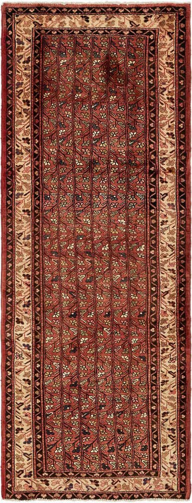 3' 8 x 10' 3 Hand Knotted Farahan Persian Wool Runner Rug