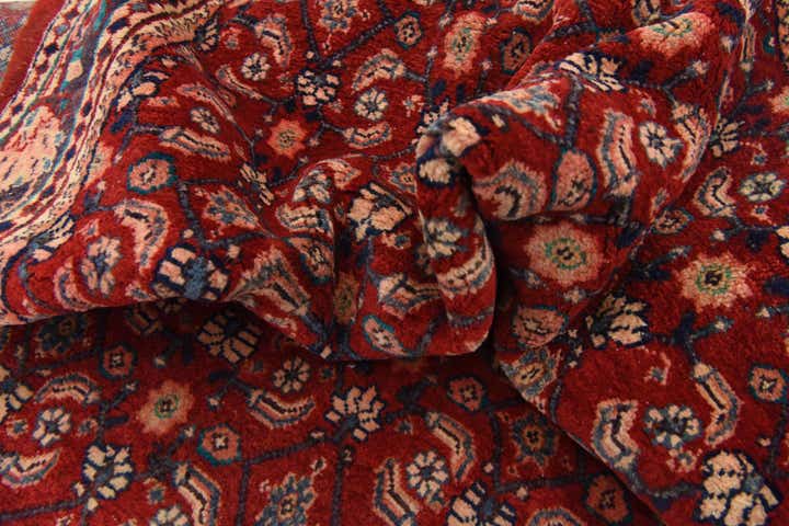 4' 3 x 9' 8 Hand Knotted Farahan Persian Wool Runner Rug