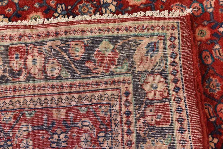 4' 3 x 9' 8 Hand Knotted Farahan Persian Wool Runner Rug