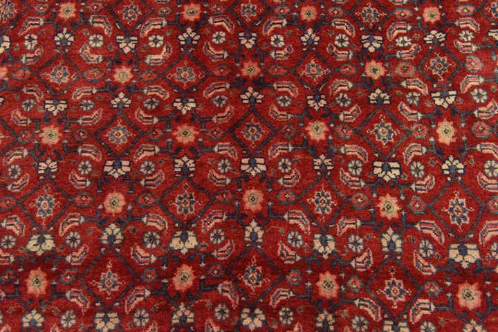 4' 3 x 9' 8 Hand Knotted Farahan Persian Wool Runner Rug
