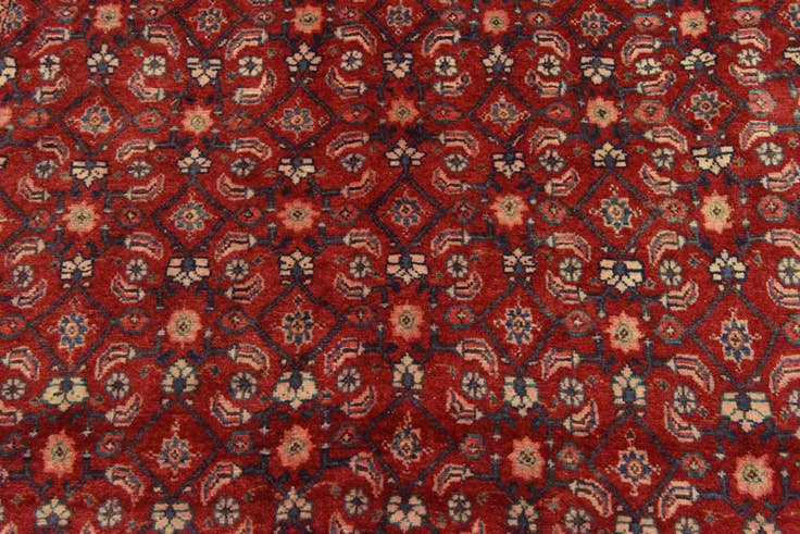 Detail image of 4' 3 x 9' 8 Hand Knotted Farahan Persian Wool Runner Rug