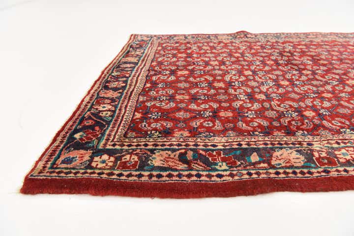 4' 3 x 9' 8 Hand Knotted Farahan Persian Wool Runner Rug