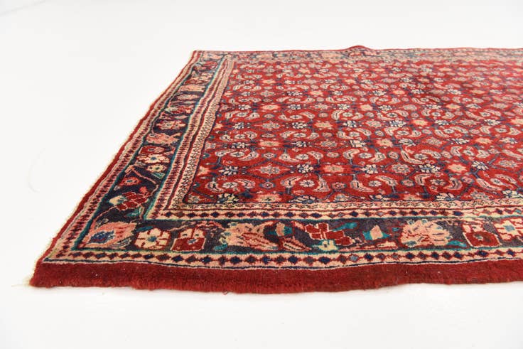Detail image of 4' 3 x 9' 8 Hand Knotted Farahan Persian Wool Runner Rug