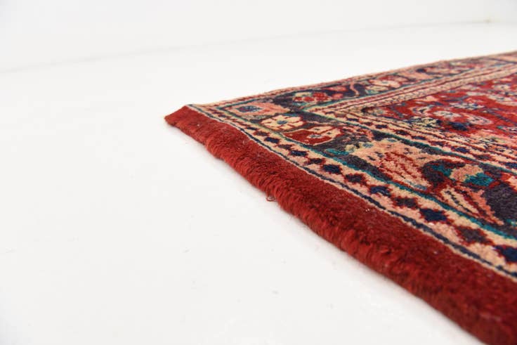 Detail image of 4' 3 x 9' 8 Hand Knotted Farahan Persian Wool Runner Rug