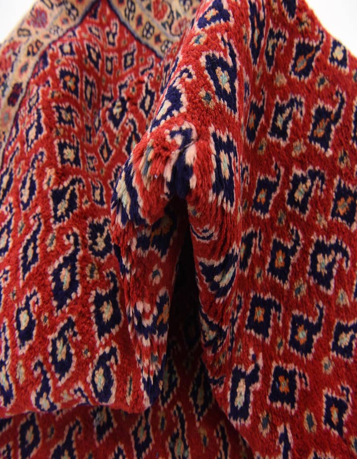 Detail image of 4' x 10' 4  Hand Knotted Farahan Persian Wool Runner Rug