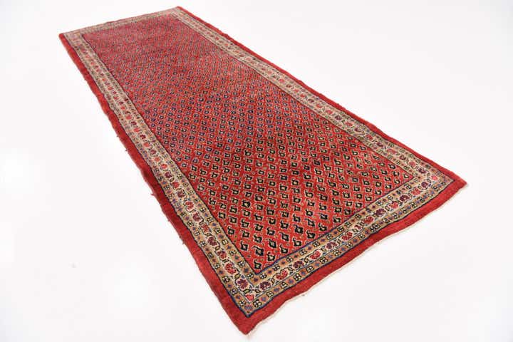 4' x 10' 4 Hand Knotted Farahan Persian Wool Runner Rug