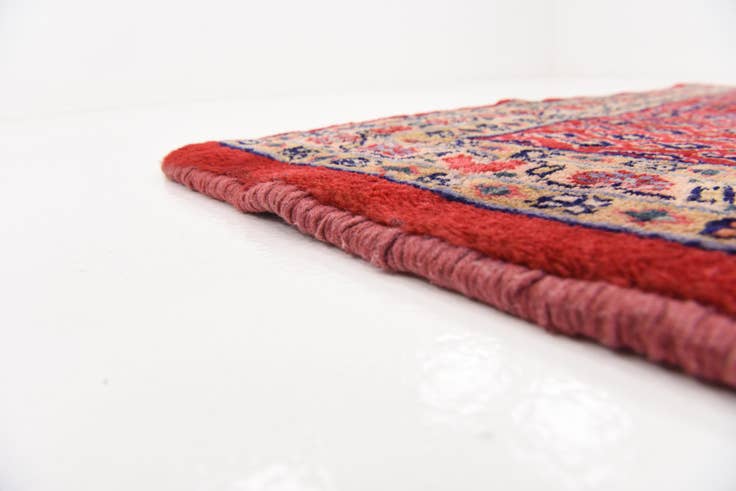 Detail image of 4' x 10' 4 Hand Knotted Farahan Persian Wool Runner Rug