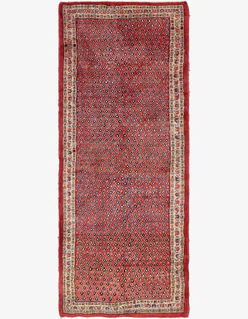 4' x 10' 4 Hand Knotted Farahan Persian Wool Runner Rug