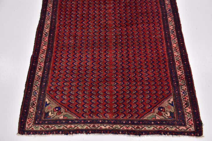 3' 7 x 10' 7 Hand Knotted Farahan Persian Wool Runner Rug
