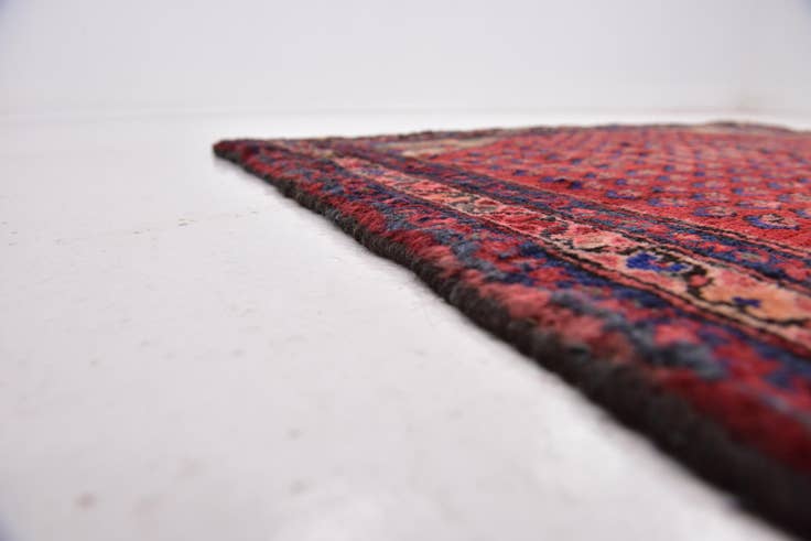 Detail image of 3' 7 x 10' 7 Hand Knotted Farahan Persian Wool Runner Rug