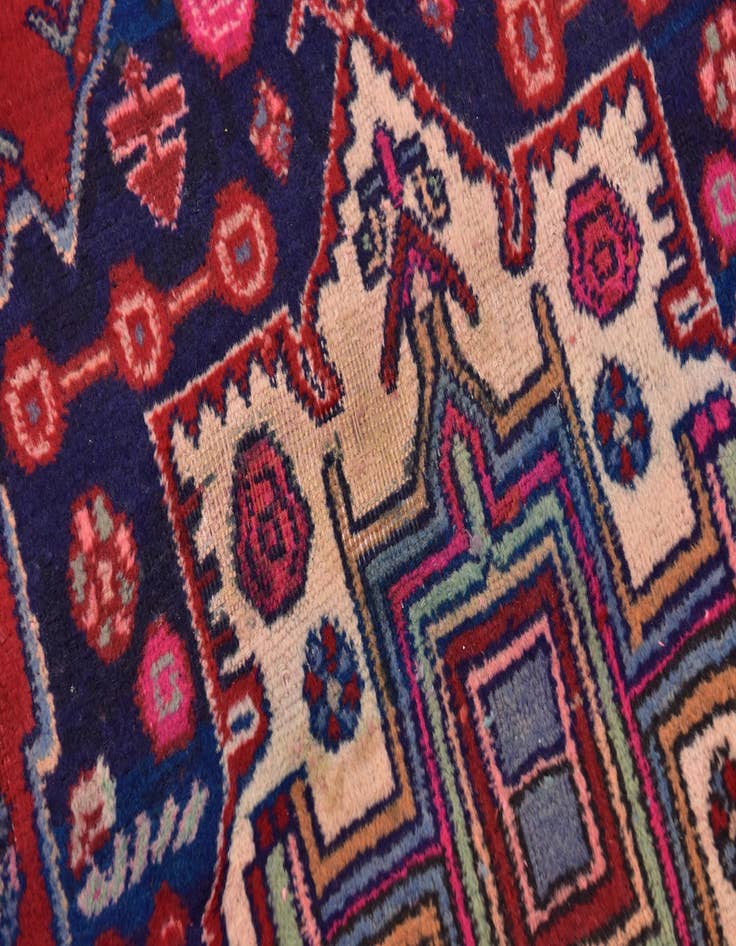 Detail image of 4' x 9' 10  Hand Knotted Farahan Persian Wool Runner Rug