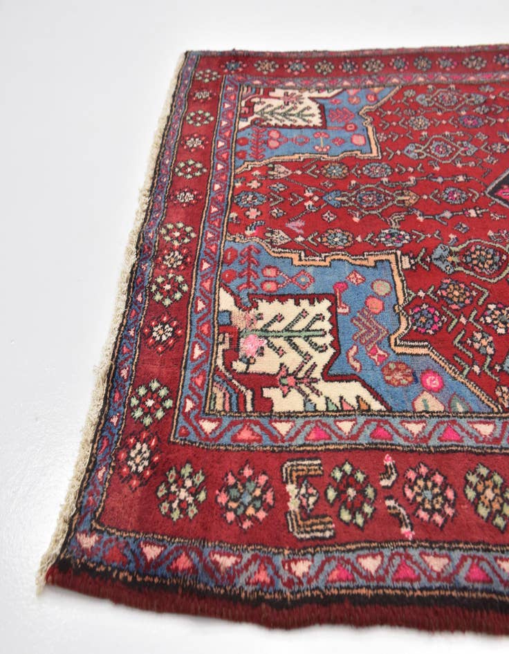 Detail image of 4' x 9' 10  Hand Knotted Farahan Persian Wool Runner Rug