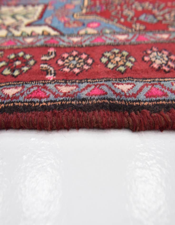 Detail image of 4' x 9' 10  Hand Knotted Farahan Persian Wool Runner Rug