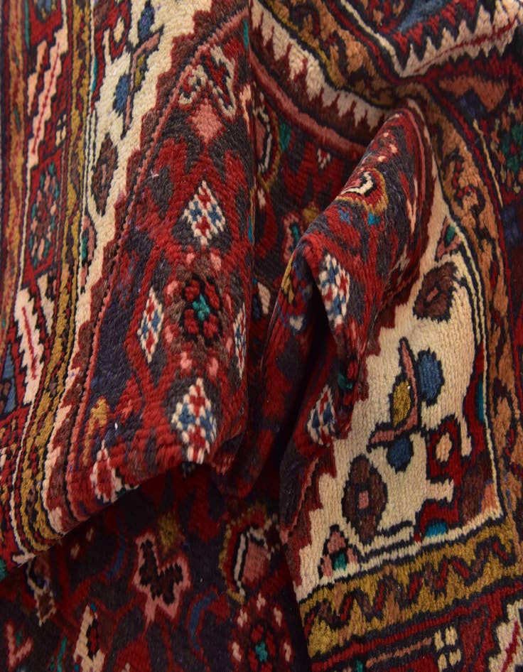 Detail image of 3' 7 x 9' 6  Hand Knotted Farahan Persian Wool Runner Rug
