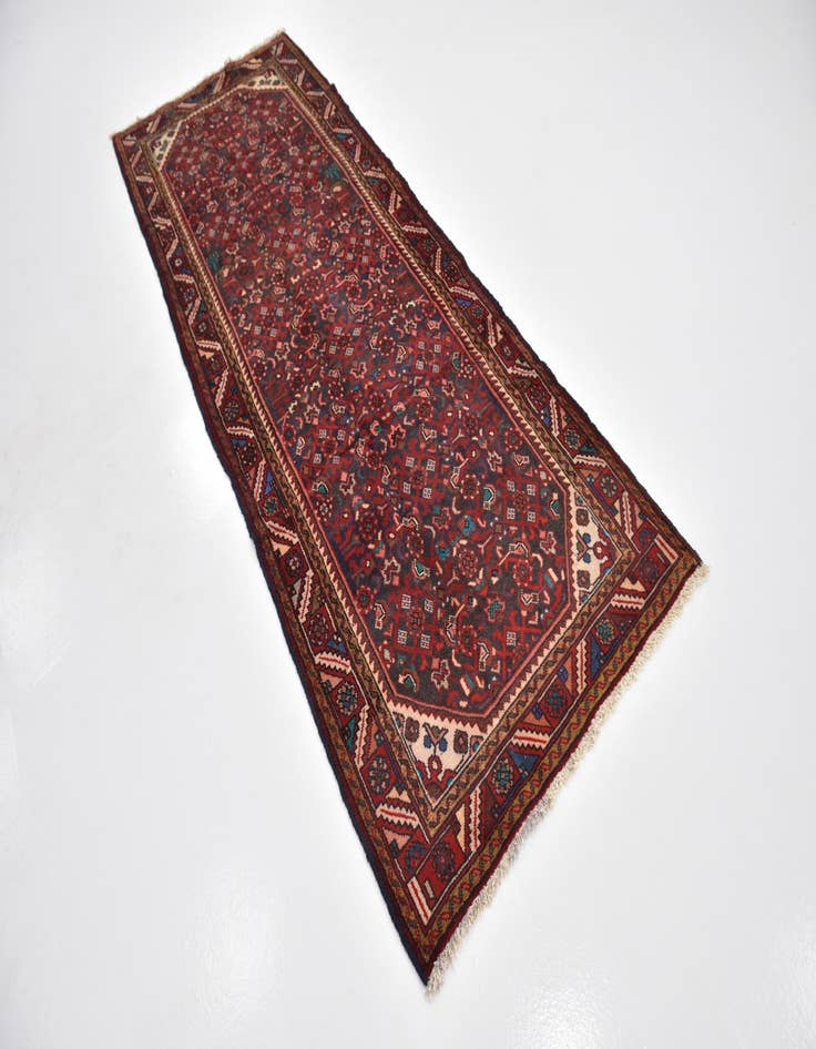 Detail image of 3' 7 x 9' 6 Hand Knotted Farahan Persian Wool Runner Rug