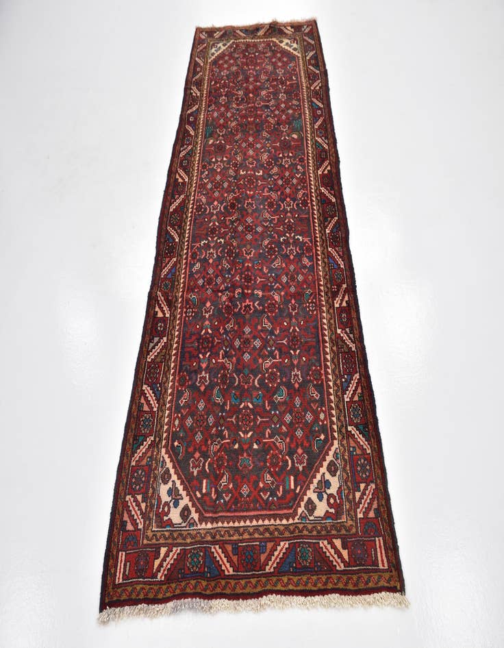 Detail image of 3' 7 x 9' 6  Hand Knotted Farahan Persian Wool Runner Rug