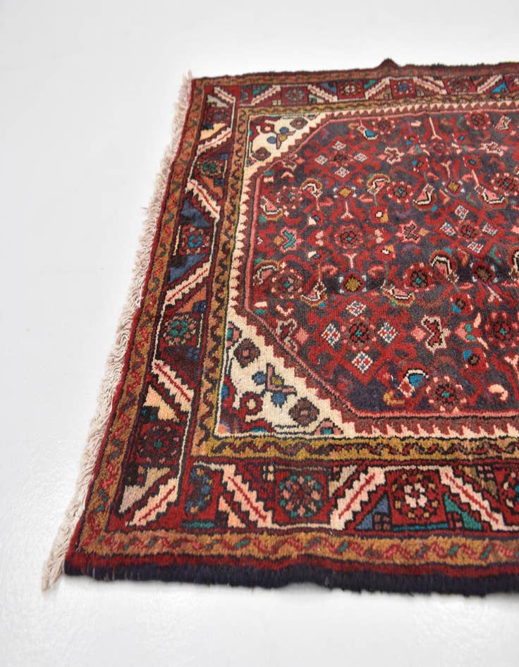 Detail image of 3' 7 x 9' 6  Hand Knotted Farahan Persian Wool Runner Rug