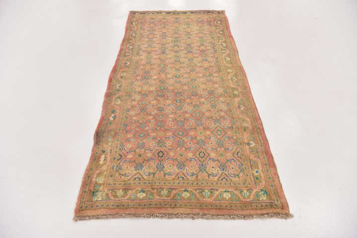 3' 10 x 9' 8 Hand Knotted Farahan Persian Wool Runner Rug
