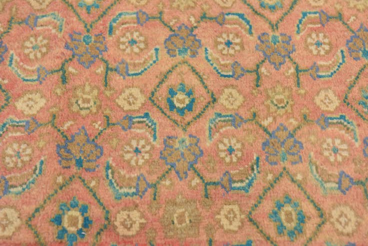 Detail image of 3' 10 x 9' 8 Hand Knotted Farahan Persian Wool Runner Rug